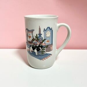 Vintage retro mid century cow mug